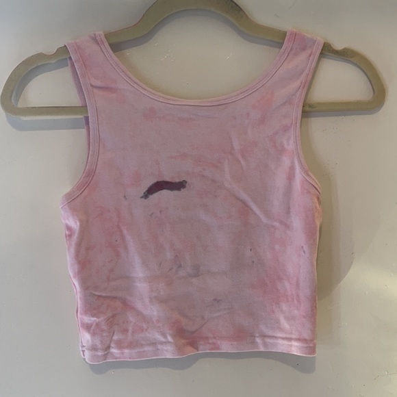 Grunge pink tie-dye snake Cropped Cami - Picture 2 of 2